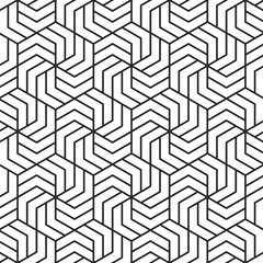 
Hexagonal art deco pattern background.