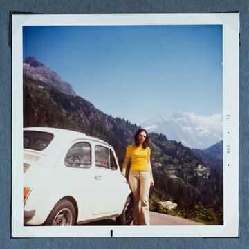 Young woman in the seventies