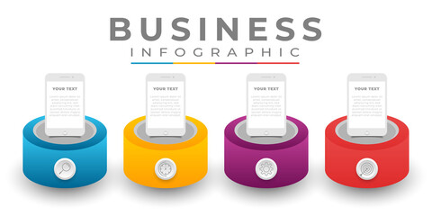 step business infographic