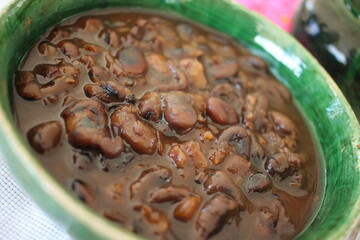 Postre de haba y piloncillo 