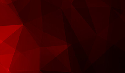 Abstract red black gradient triangle background. 3D triangles. modern wallpaper.