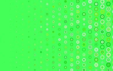 Light Green, Yellow vector template with circles.