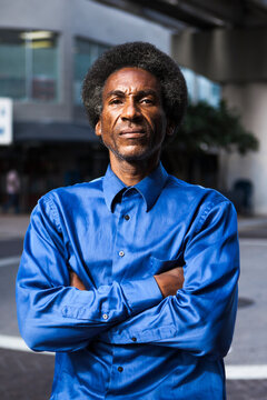 Portrait of a man on the street