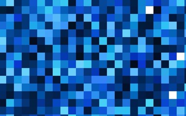 Dark BLUE vector blurry rectangular background. Geometric background in square style with gradient. The pattern can be used for brand-new background.