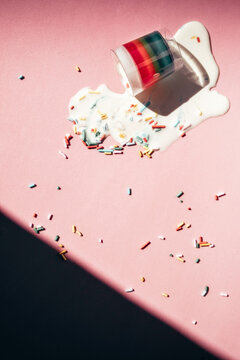 Rainbow jelly shot