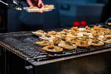 Northeast BBQ Snacks-Grilled Scallops, China