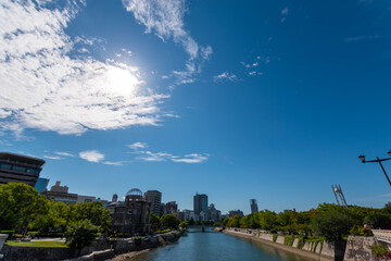 The atomic bomb Dome in Hiroshima