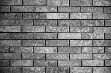Obraz premium レンガ壁 白黒