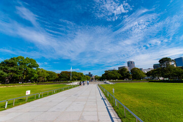 The atomic bomb Dome in Hiroshima