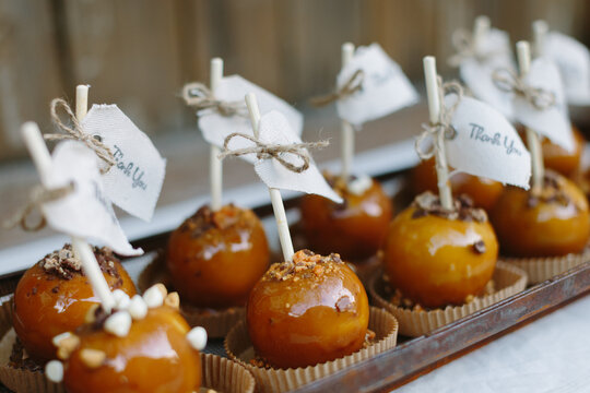 Caramel Apple Wedding Favors