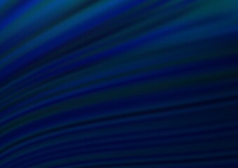 Dark BLUE vector template with lines, ovals. Shining crooked illustration in marble style. Textured wave pattern for backgrounds.