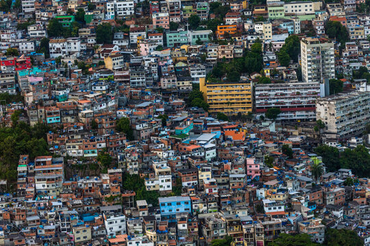 The city and favelas of Rio De Janerio