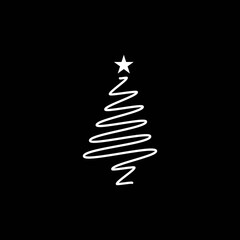 Merry Christmas logo template