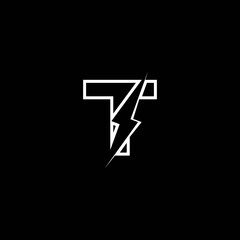 T letter Energy logo template