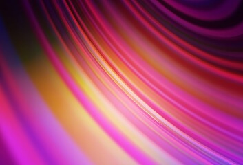 Light Pink, Yellow vector blurred shine abstract texture.
