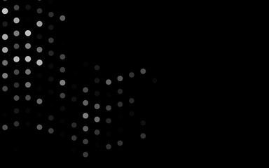 Obraz premium Dark Silver, Gray vector texture with disks. Blurred bubbles on abstract background with colorful gradient. Design for posters, banners.