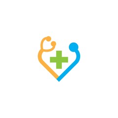 Obraz premium Health medical logo template