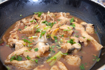 Fish stew with Chinese miso