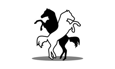 horse standing logo