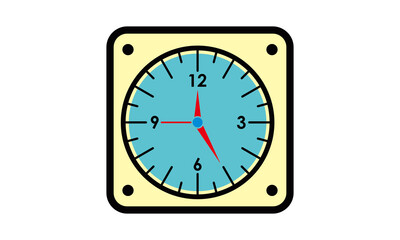 time clock vector logo