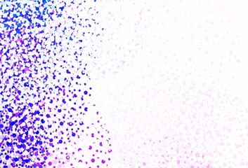 Light Pink, Blue vector pattern with spheres.