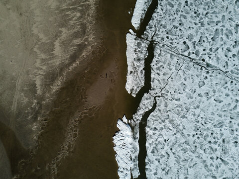 A man exploring Baikal Lake with drones