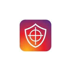 Security logo vector icon
