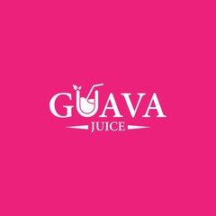 Guava juice  logo template