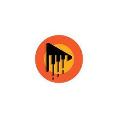 Piano logo template