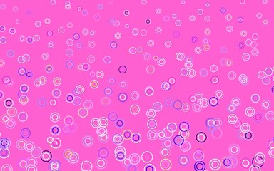 Light Blue, Red vector pattern with spheres.