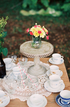 Vintage dinner party