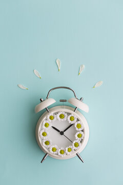 Alarm clock with daisies