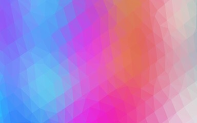 Light Multicolor, Rainbow vector polygonal template. An elegant bright illustration with gradient. Brand new style for your business design.