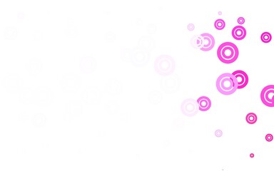 Light Purple, Pink vector backdrop with dots.