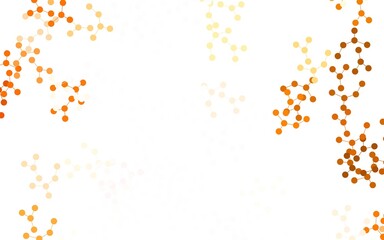 Light Orange vector backdrop with artificial intelligence data.