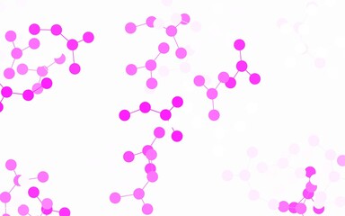 Light Pink vector template with artificial intelligence structure.