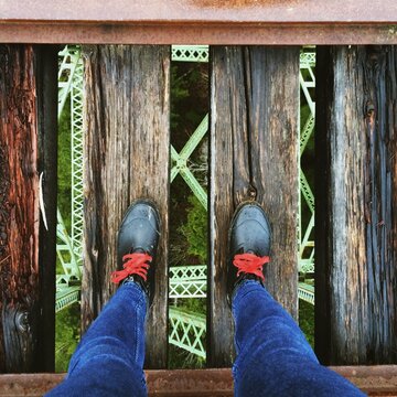 Standing on the Vance Creek Bridge