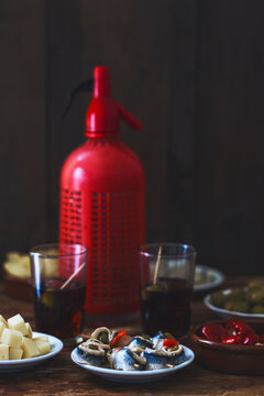 Aperitif still life.
