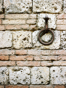 Detail of a wall in Siena