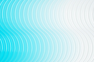 3d illustration of a stereo strip of different colors. Geometric stripes similar to waves. Abstract white and blue  neon glowing crossing lines pattern