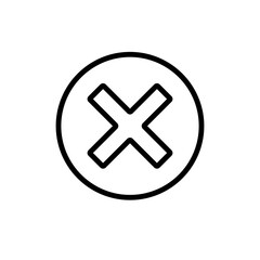 Cancel,Stop Icon Design Vector Template Illustration