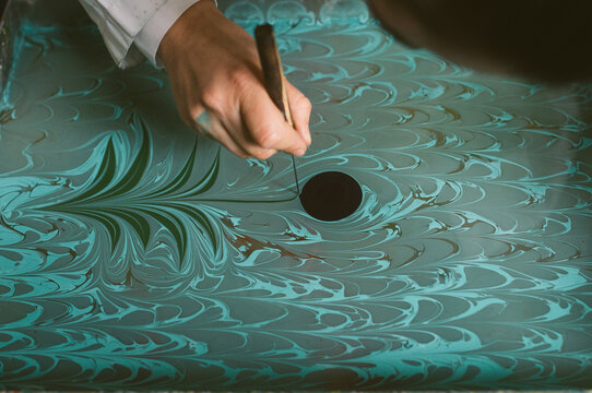 Ebru- traditional turkish painting technique