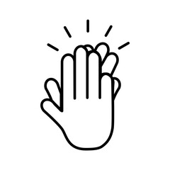 Applause icon Design Vector Template Illustration