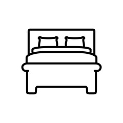 Bed Icon Design Vector Template Illustration