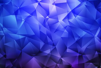 Light BLUE vector polygon abstract background.