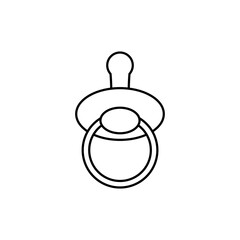 baby pacifier icon design template isolated