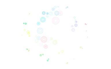 Light Multicolor vector backdrop with dots.