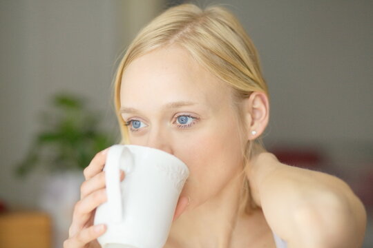 Beautiful Woman with cup