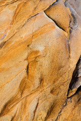 Abstract Designs Formed in The Sculpted Sandstone Shores of Sand Hill Cove, Point Lobos SNR, Big Sur, California, USA