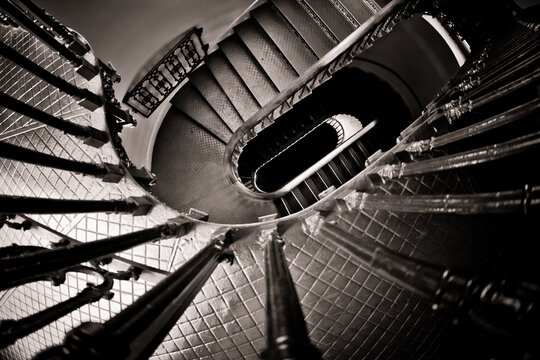 stairs, Old historic courthouse, St. Louis, MO